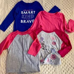 3t toddler girls long sleeve lot